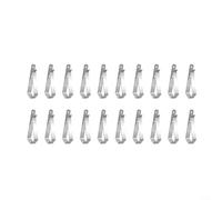 ComfyHarbor Paquete de 20 clips de acero inoxidable para puerta de garaje LiftMaster para CRAFTSMAN para CHAMBERLAIN 892LT 893MAX soporte de visera solar plateado (plata)