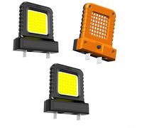 ComfyHarbor Paquete de 3 luces LED de trabajo de 14 W, enchufe ajustable para herramienta eléctrica de 20 V 21 V, lámpara de inspección compacta con haz de inundación ancho para lugar de trabajo