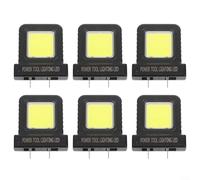 ComfyHarbor Paquete de 6 cabezales de luz LED de trabajo de 14 W para baterías de herramientas eléctricas de 20 V-21 V, enchufe ajustable de 20,5 a 40,5 mm, lámpara de inspección de bolsillo compacta