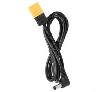 ComfyHarbor, Para cable de alimentación FPV, para adaptador Xt60 macho a hembra de 5,5 mm CC, cable conector de ángulo recto de 1,2 m, para Skyzone para Dji, suministro estable, vuelo reducido de