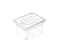 ComfyHarbor Para contenedor Sous For Vide de 6 L, para cocinas de inmersión, con base de 60 mm, tanque de agua de policarbonato transparente, con tapa, escala de medición, mango ergonómico, olla de