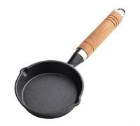 ComfyHarbor Para mini sartén de hierro fundido antiadherente sin revestimiento, para huevos de carne, tortilla, desayuno, barbacoa, distribución uniforme del calor, herramienta de cocina compacta (11