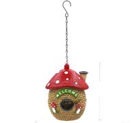 ComfyHarbor para nido Aves Hongo Resina Agua para nido Aves Hongo Resina | hongo único, resina sintética robusta, lluvia y para sol, para ideal para decoración rústica