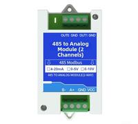 ComfyHarbor Para RS485 a módulo de adquisición de entrada analógica 2/4 canales 4-20mA 0-5V 0-10V transmisor de señal para protocolo Modbus RTU Sensor industrial registrador de datos para control de