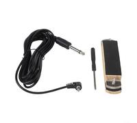 ComfyHarbor Pastilla Humbucker de madera para guitarra acústica con control de volumen, construcción de haya, tono magnético cálido transparente, para una fácil instalación con clip, sin agujero