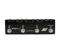 ComfyHarbor Pedal de guitarra de 3 bucles para MOSKYaudio, True Bypass Looper con sintonizador silenciador, pedal de efecto de carcasa de metal para guitarristas, entrada flexible, negro, 230 x 70 x