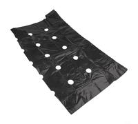 ComfyHarbor Película de mantillo perforada de polietileno negro, 10 m x 0,95 m, con agujeros precortados de 40 mm, para huerto, control de cubierta del suelo, para evitar el césped (10 m x 1,35 m)