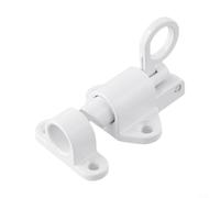 ComfyHarbor Perno de cierre automático de aleación de aluminio, tirador de seguridad de puerta con resorte para puerta de rebote de anillo, bloqueo automático de perno de puerta para mayor seguridad