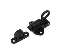 ComfyHarbor Perno de cierre automático de aleación de aluminio, tirador de seguridad de puerta con resorte para puerta de rebote de anillo, bloqueo automático de perno de puerta para mayor seguridad