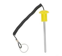 ComfyHarbor Perno de repuesto de acero con cordón reforzado para máquinas de gimnasio, tamaños M8/M10 para fijación segura y fácil instalación (M8 x 125 mm)