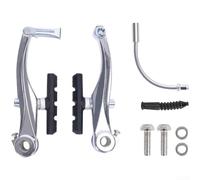 ComfyHarbor Pinzas de freno en V de aleación de aluminio de alta resistencia con ranuras de drenaje y tensión de resorte personalizable para un control de frenado superior para bicicletas de montaña y