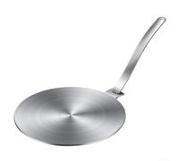 ComfyHarbor Placa difusora de calor para estufa de gas hecha de acero inoxidable de 7 87 pulgadas de diámetro con mango desmontable para un manejo más seguro y calor constante en todos los utensilios