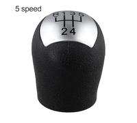 ComfyHarbor Pomo de palanca de cambios ABS de repuesto para Renault Clio II MK2, Twingo, Kangoo, Logan, diseño moderno (plata)