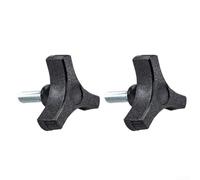 ComfyHarbor Pomo de plástico de tres puntas con mango de inserción roscado 5/16 18 compatible con sistemas de pista en T, plantillas de carpintería y tareas generales de sujeción resistentes