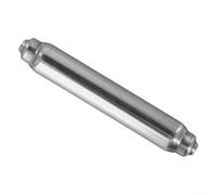 ComfyHarbor Portarrollos de papel higiénico de acero inoxidable con resorte, 13,5 cm para baño, husillo plateado, no necesita tornillos
