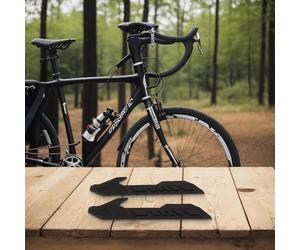 ComfyHarbor Protector de cadena de silicona para bicicleta, paquete de 2 protectores de marco de cadena de carretera para ciclismo y ciclismo, calcomanía antiarañazos para horquilla trasera, para una