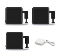 ComfyHarbor Pulsador de botones, dedo robot Zigbee/Wi-Fi para interruptores tradicionales, sujeción ajustable de 0 a 10 segundos y 8 mm, hub de control de voz compatible con luces (negro) + HUB)