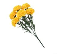 ComfyHarbor Ramo de flores artificiales de clavel con 7 cabezas, opciones de colores vibrantes y tallos de plástico para decoración del hogar, arreglos de boda, exhibiciones de fiestas, jardín