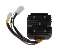 ComfyHarbor Regulador rectificador de voltaje de motocicleta para BMW F650GS/F650ST/F650CS Road Funduro, aleación de aluminio de 12 V CC con aletas de disipador de calor, negro