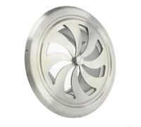 ComfyHarbor Rejilla de entilación con flujo de aire ajustable y conexión de abrazadera segura hecha de acero inoxidable compatible con tubos de ventilación de 100/125 mm (125 mm)