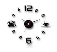 ComfyHarbor Reloj de pared moderno DIY pegatinas de números 3D silenciosas sin tictac gran decoración de oficina para el hogar instalar arte acrílico para sala de estar, dormitorio, cocina (1#)