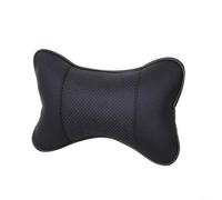 ComfyHarbor Reposacabezas de asiento de coche, cojín de soporte de cuero Danny con algodón espacial, forma ergonómica de hueso, para auto, camión, SUV, furgoneta, decoración suave y transpirable para