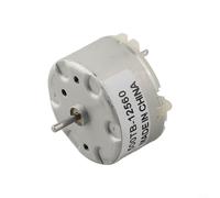 ComfyHarbor RF-500TB-12560 Motor DC 3V-12V 5500RPM Motor eléctrico de alto imán permanente para alarma Ambientador Máquina de pulverización Juguetes Mezclador Plata 32x17.5mm
