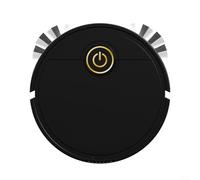 ComfyHarbor Robot aspirador inteligente 3 en 1, trapeador de barrido, para el hogar, diseños compactos, con navegación inteligente y gestión de la batería, para una limpieza eficiente (negro)