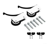 ComfyHarbor Rodillos de puerta corredera silenciosos, suaves y duraderos para todas las puertas, polea corredera de armario y puertas de muebles, 9 x 7 x 1,2 cm