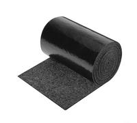 ComfyHarbor Rollo de alfombra marina de doble capa protectora para litera de remolque, con base de PVC superior de fieltro, para carga de muelle de barco, 20 cm de ancho, negro (30 x 6 cm)
