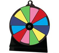 ComfyHarbor Rueda de premio giratoria de acrílico extraíble, juego de lotería de borrado en seco para fiestas, eventos en centros comerciales y reuniones juveniles, 16,5 x 16,5 cm (B)
