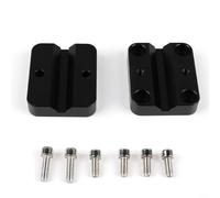 ComfyHarbor Soporte de aluminio para teléfono de motocicleta y navegación GPS, apto para manillar de 12 mm a 16 mm con fijación de tornillo seguro, aleación negra inoxidable para parte delantera