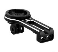 ComfyHarbor Soporte de cronómetro de aleación de aluminio, para TCR/PCR, montaje 3 en 1, para relojes Garmin/Pyrton/Wahoo Code, soporte ligero, para faros y cámara deportiva, negro (01)