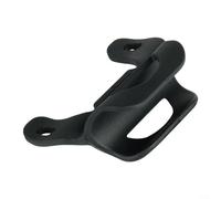 ComfyHarbor Soporte de nailon para marco de bicicleta, soporte de clip con correa y pernos para accesorio de inflador portátil, negro (C)