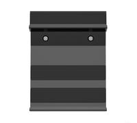 ComfyHarbor Soporte de pared de metal resistente para tabletas y teléfonos, soporte de cocina que ahorra espacio con base segura, para instalar soporte negro para organización de oficina
