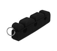ComfyHarbor Soporte magnético para caña de pescar, soporte portátil de espuma de alta densidad con 3 ranuras e imán trasero para coche, descanso seguro para cañas de pescar con mosca, color negro