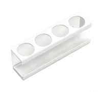 ComfyHarbor Soporte para cepillo de dientes eléctrico, organizador de almacenamiento de montaje en pared, con base de tierra de diatomeas, 4 ranuras, para ahorrar espacio en la encimera del baño