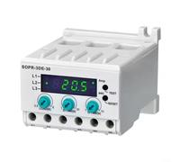 ComfyHarbor SOPR-3DE Protección de corriente digital para relé 220V DIN Rail Motor Protector de pérdida de fase de sobrecarga con pantalla LED tipo N a prueba de fallos para panel de control