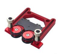 ComfyHarbor Tablero de plumas de aleación de aluminio de 6ª generación con rueda de presión unidireccional, accesorio de sierra de mesa de tensión ajustable para corte seguro de carpintería, rojo