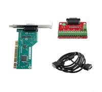 ComfyHarbor Tarjeta de control de máquina de grabado CNC, controlador de movimiento de tres ejes interfaz PCI V1/V6, para IS0 G-Code, placa de metal, con dedos dorados y memoria de apagado (V1 juego
