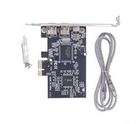 ComfyHarbor Tarjeta de expansión FireWire IEEE 1394 de 3 puertos, para PCIE X1 a adaptador externo con soporte OHCI 1.1 para videocámaras DV HDV, para CANON para SONY para PANASONIC, para Windows para