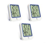 ComfyHarbor Termómetro higrómetro digital, para mini monitor de temperatura, medidor de humedad con pantalla de 3.2 pulgadas, medidor de humedad de temperatura interior, rango de -20 a 70 °C para