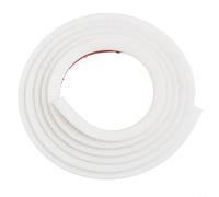 ComfyHarbor Tira de silicona flexible de 2 m, barrera impermeable para encimera de cocina, para borde de fregadero, umbral de ducha y suelo, sello TPE autoadhesivo para bloquear fugas de agua, blanco