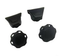 ComfyHarbor Tornillos de pulgar para casco de fútbol, clips de cierre de liberación rápida para Riddell, Schutt, VICIS/Modelos, kit de reparación de nailon negro con tuercas, juego de 2 unidades para
