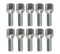ComfyHarbor Tornillos de rueda cromados para cuello cónico x 1,25 60° 26 mm compatible con Citroën para C4 II C5 II C6, pernos de aleación de aluminio de alta resistencia para un manejo mejorado,
