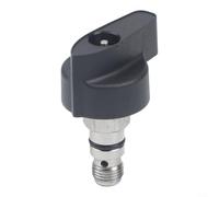 ComfyHarbor Válvula de reflujo de pulverización de pintura sin aire para máquinas de émbolo 395 450 495 595 695, pieza de alivio de presión de acero inoxidable con mango de nailon para una fácil