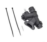 ComfyHarbor Válvula K de buceo para inflador BCD, válvula de escape de baja presión, latón de nailon de acero inoxidable, tubo de goma de 1 pulgada, accesorio compacto de montaje lateral, negro