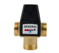 ComfyHarbor Válvula mezcladora termostática de 3 vías 35-60 ° C DN20 DN25 Dispositivo de seguridad antiquemaduras de latón para sistemas de agua caliente doméstica y calefacción por suelo radiante