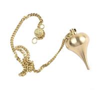 ComfyHarbor Varilla de adivinación de metal dorado, colgante de péndulo de detección de cobre para radiestesia, herramienta de búsqueda espiritual A/(A)