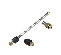 ComfyHarbor Varilla de extensión de acero inoxidable, para lavadora a presión, varilla rociadora de conector de latón, alta presión 30 bar, diseño extensible, para limpieza al aire libre, lanza de